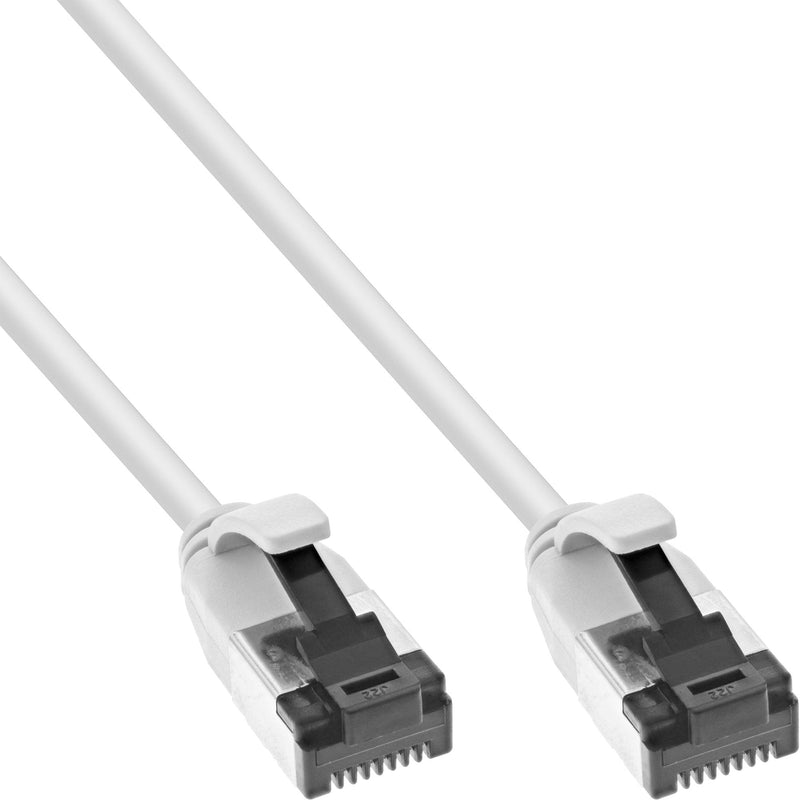 Inline® Network Cable Slim, U/FTP, CAT.8.1, Tpe Halogen-free, White 5M
