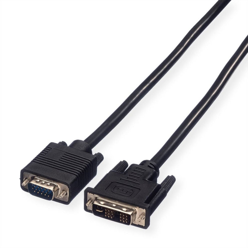Value 11.99.5420 Adapter Cable Vídeo 2M DVI VGA (d-sub) Black