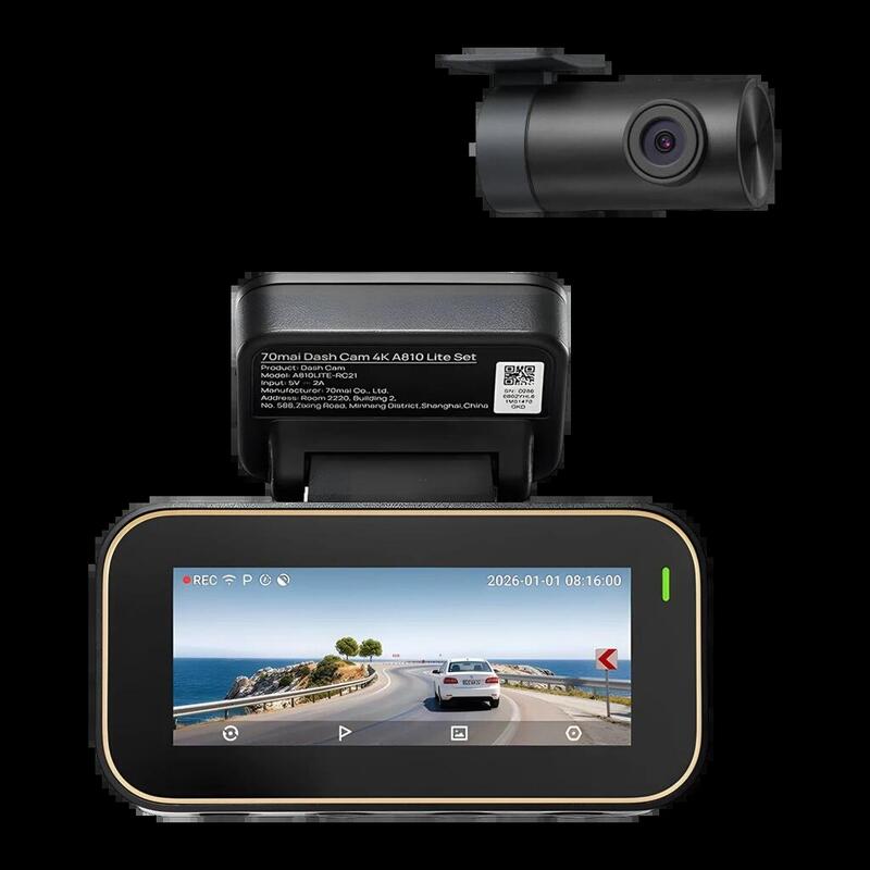 70MAI Dash Cam 4K A810 Lite Set With Rear Camera RC21