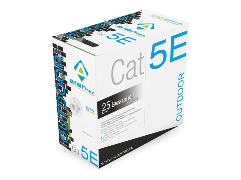 Alantec KIF5OUT305 Network Cable 305M CAT.5E F/UTP (FTP) Black
