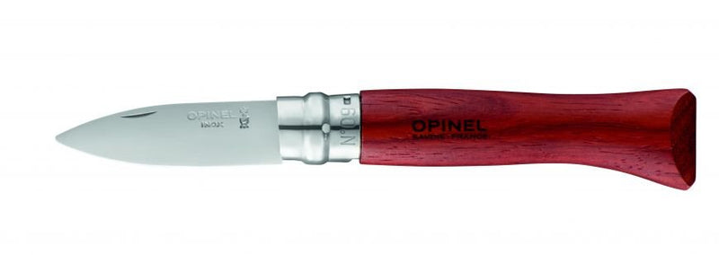 Opinel Knife Opening Ostras, Mariscos Y Conchas General, Con Tirador Bubinga, Barnizado Natural, No. 09