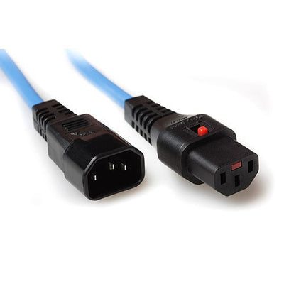 Powercord C13 IEC Lock - C14 Blue 2M, PC962 — image 1