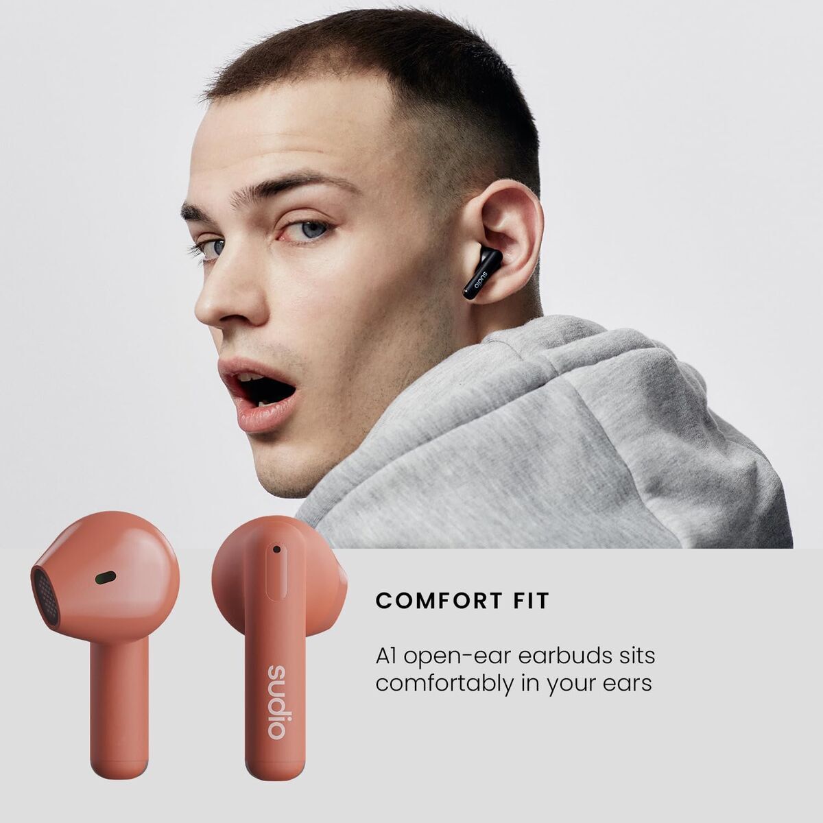 Sudio In-Ear Bluetooth Headphones Sudio A1 True Wireless Orange