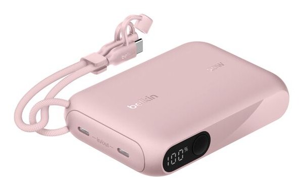 Belkin Powerbank With Display 20W 10.000MAH USB-C Pink BPB027HQPK