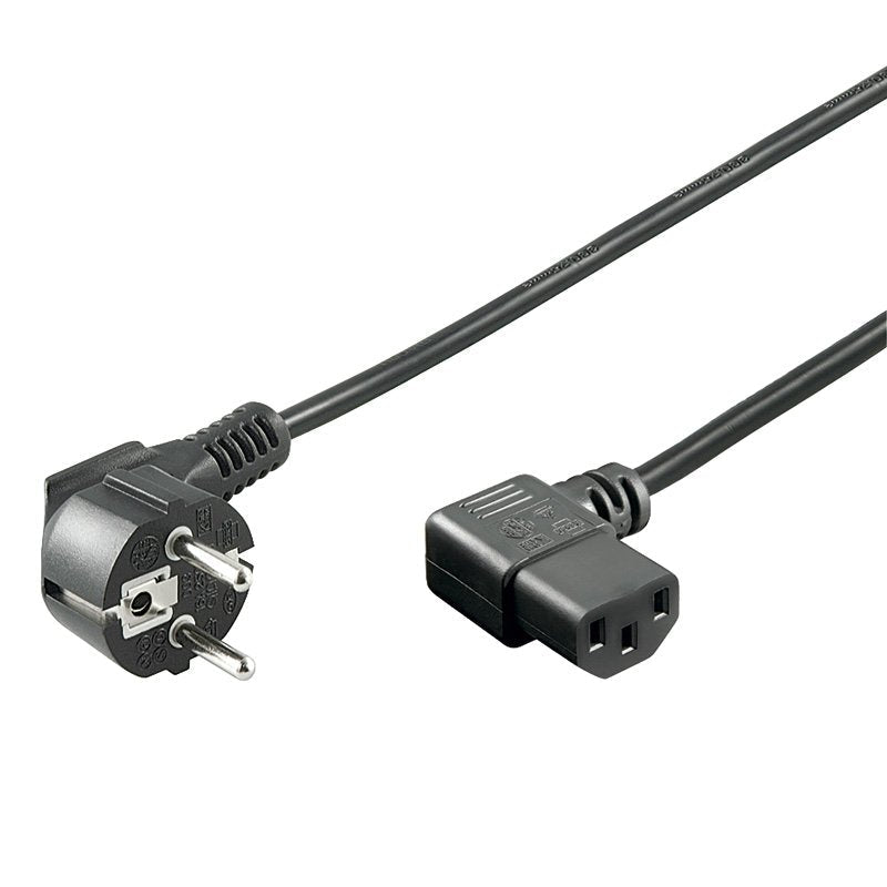 Goobay 96042 Cable Power Black 1,5M CEE7/7 C13 Acoplador