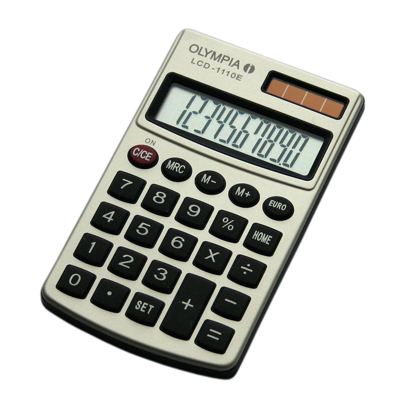 Olympia Calculator Bolsillo LCD-1110E Silver
