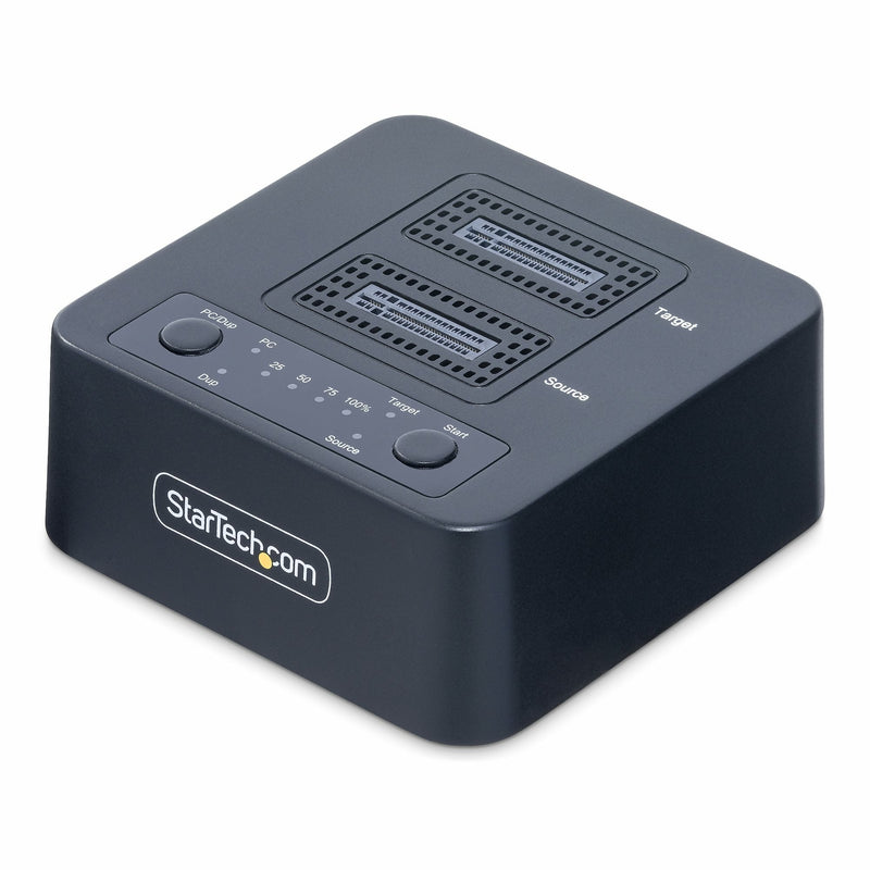 StarTech.com Dock Duplicador Clonador Standalone 1:1 Unit SSD NVMe M.2 - 90GBPM - USB-C 3.2 20Gbps - Docking S