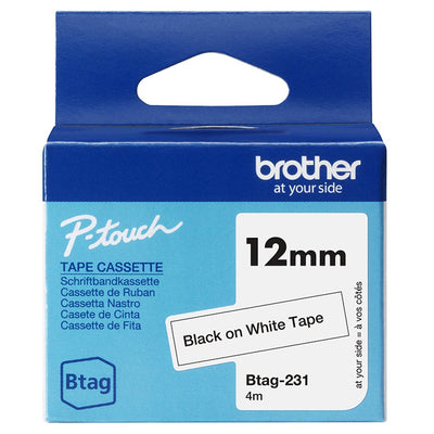 Brojoher Tape BTAG231 / BTAG-231 Black Sobre White — image 1