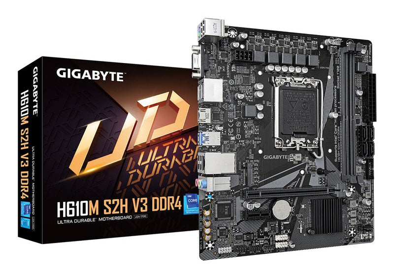 Gigabyte Motherboard H610M S2H V3 DDR4 MATX 2XDDR4