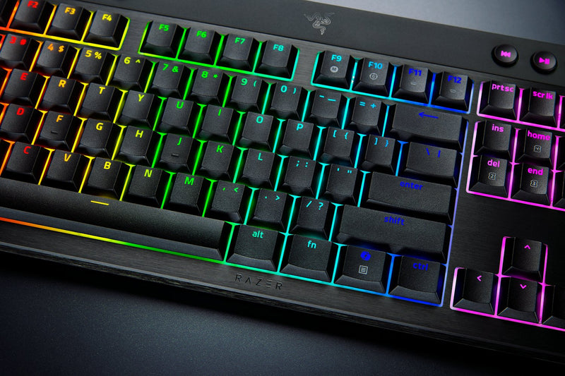 Razer Blackwidow V4 Low-profile Hyperspeed Orange Switch Keyboard - Us Layout