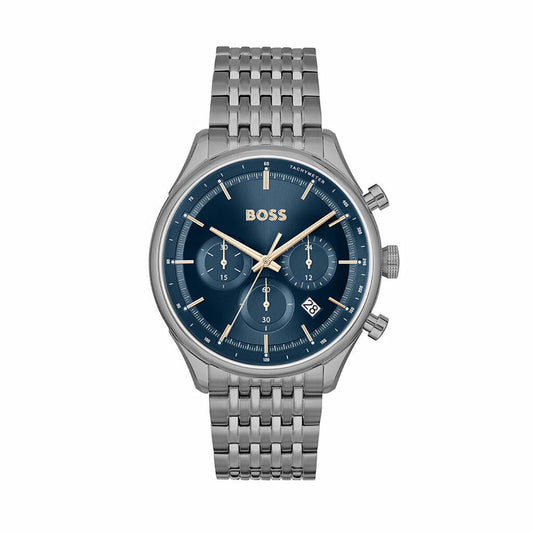 Hugo Boss Unisex Watch Hugo Boss 1514083 Navy Blue Dark Grey (Ø 45 Mm)
