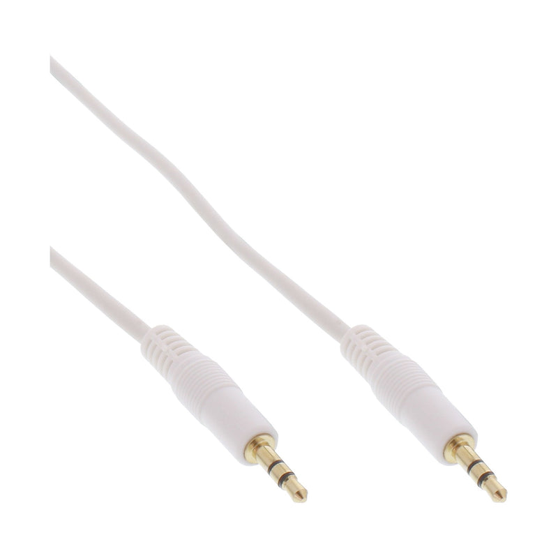 Inline Cable Audio Jack Stereo 3,5MM a Jack White / Gold 1,5M