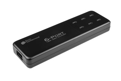 Estación Charging Fast Desk USB 120W 6 Ports 6x USB-C PD 3.0 QC4 + Goodconnections Black — image 1