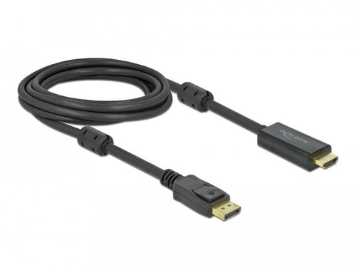 Delock DisplayPort 1.2 HDMI Cable 4K 60HZ 3M Activo Black — image 1