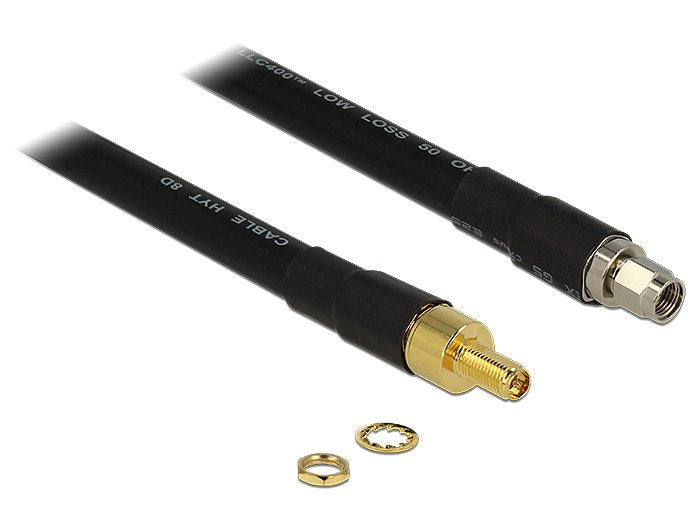 Delock Cable Antenna Rp-sma Male Rp-sma Female CFD400 LLC400 2M Low Loss