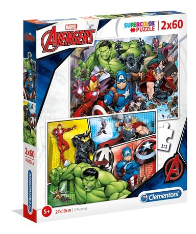 Puzzle Vengadores Avengers Marvel 2X60 Pieces — image 1