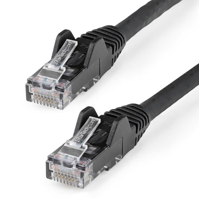 15M Lszh CAT.6 Ethernet Cable - Cabl Snagless UTP Patch Cord Black — image 1