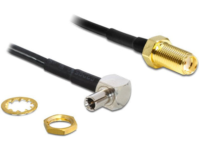 Delock Sma Female Installation TS-9 90° Male 145MM — image 1