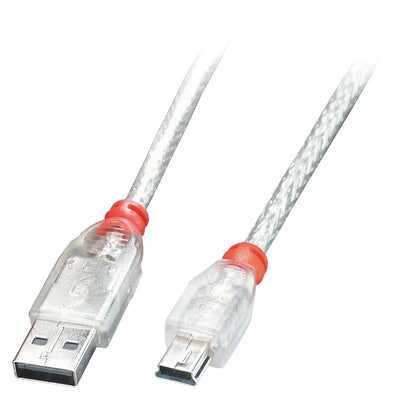 Lindy 41783 USB Cable 2M USB 2.0 USB a Mini-usb B Transparent — image 1