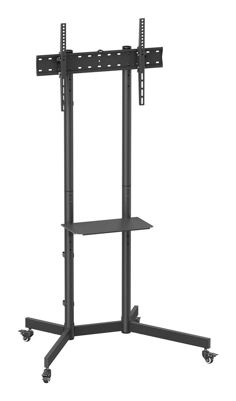 Aisens Stand Floor Eco With Wheel Tray Dvd Monitor/TV 45KG 37-70, Black