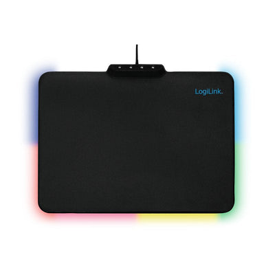 Logilink Mouse Pad Mouse Gaming RGB Iluminación With USB-A Connection Silicone 36X26CM Black — image 1