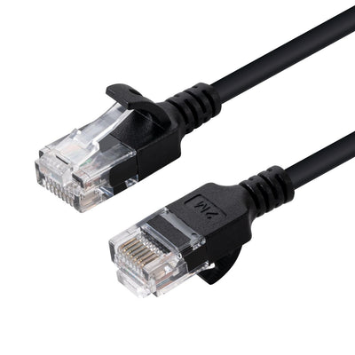 Microconnect V-UTP6A02S-SLIM Network Cable Black 2M CAT.6A U/UTP (UTP) — image 1