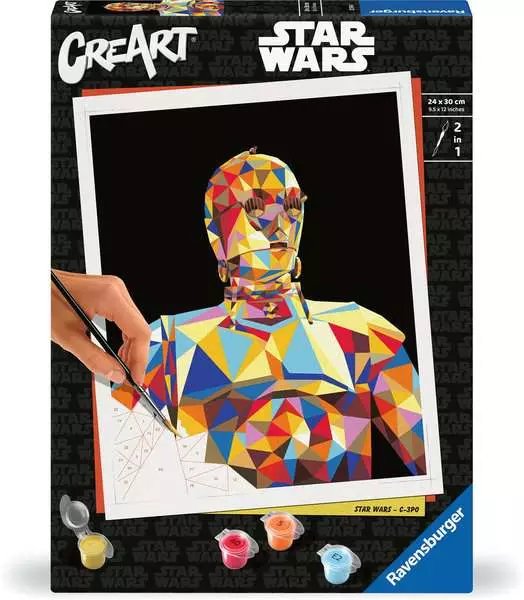 Ravensburger Creart Star Wars - C-3PO, Pintura 23894