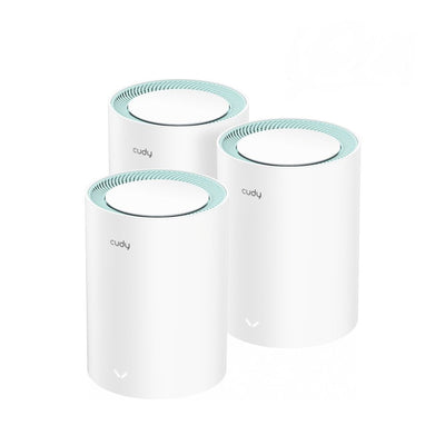 Cudy M1300 Pack 3 Sistemas Wi-Fi Mesh AC1200 Dual Band - 867Mbps 5GHZ, 300Mbps 2,4GHZ - 1X Port LAN 1000/100/1 — image 1