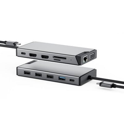 Alogic 12-IN-1 USB-C Pd DV3 Triple Display Docking Station — image 1