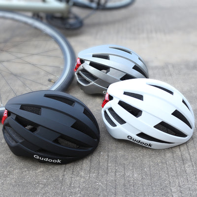 LED Light Bicycle Riding Integrated Helmet Light Men And Women Four Seasons Ventilation Breathable Comfortable