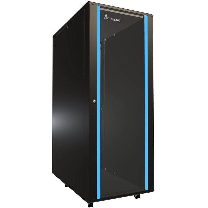 Extralink Cabinet 32U 600X1000 Standing Rackmount Cabinet Black