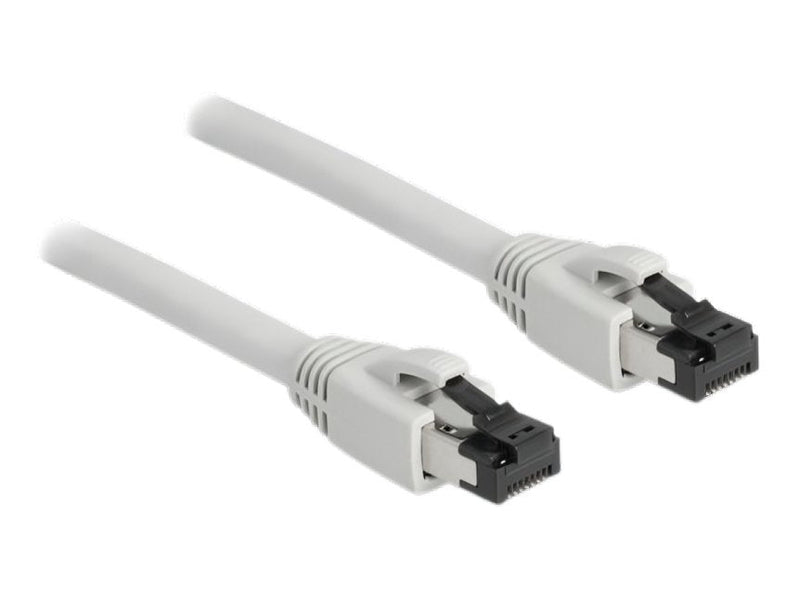 Delock Network Cable RJ45 CAT.8.1 S/FTP 1M Bis 40Gbps Grey