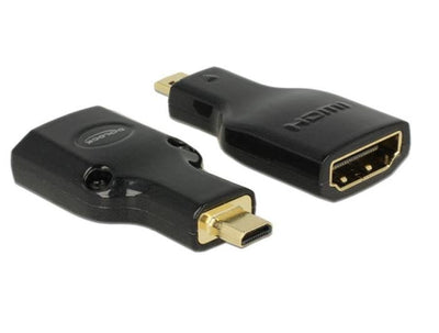Delock Adapter HDMI Micro-dmacho Hdmi-a Female 4K Black — image 1
