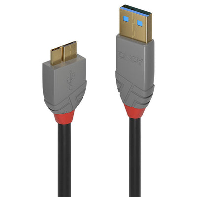 Lindy USB 3.0 Cable Typ a/Micro-b Anthra Line M/M 2M — image 1