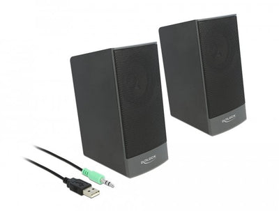 Delock Speaker Stereo USB 2.0 Connector 3,5MM / Alimentado USB — image 1