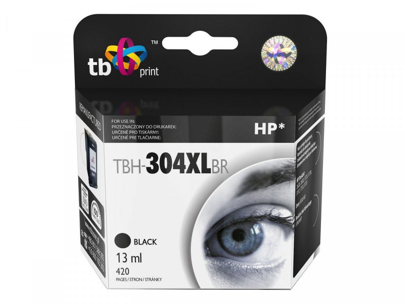 Ink Compatible HP Dj 3700 TBH-304XLBR Bk Reman.