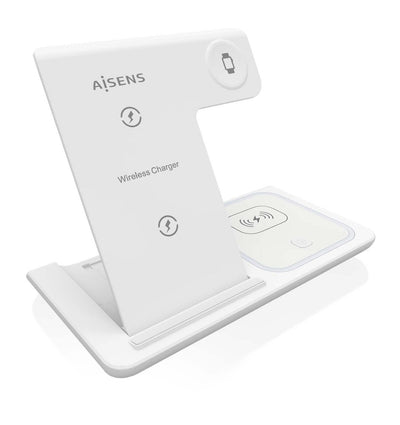 Aisens Charger Wireless USB-C 3 1 15W Mobile Phone Apple Watch, Ariculares With Case Charging White — image 1