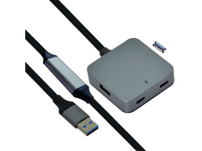 Value USB 3.2 Gen 1 Hub, 4 Ports (2x USB-A + 2x Usb-c), With Alargador Cable Black 10M — image 1