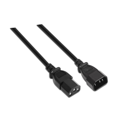Aisens Cable Power CPU - C13/H-C14/M - 1.50M - 100% Cobre Puro AWG18 - Black — image 1