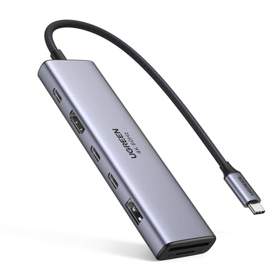 UGREEN Hub 7EN1 USB-C a HDMI+2x USB-C+USB-A+SD/TF — image 1