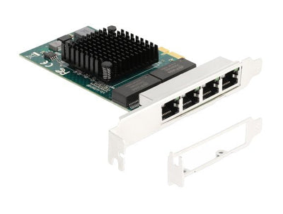 Delock 88207 Card Pci Express X1 a 4 X RJ45 Gigabit LAN — image 1