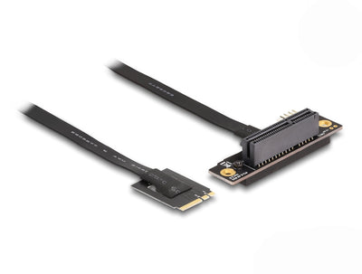 Delock 64218 Adapter M.2 Clave a + And a PCIE X4 NVMe Ángulo With Cable 20CM — image 1