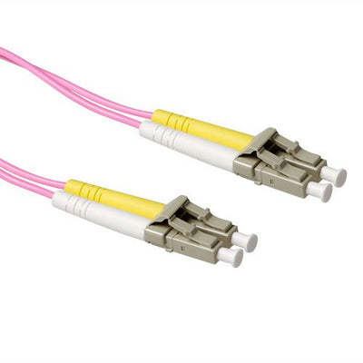 0.25 Meter Lszh Multimode 50 125 OM4 Fiber Patch Cable Duplex With Lc Connectors — image 1