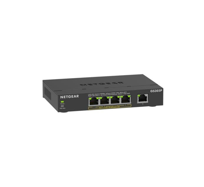 NETGEAR Switch 5PT Ge Unmanages W PoE + GS305P