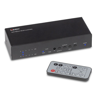 Lindy Conmutador Matriz 4X2 HDMI 2.0 18G — image 1