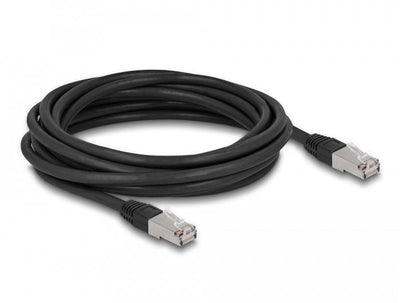 Delock RJ45 Network Cable CAT.6A S FTP Pe Outdoor 5M Black — image 1
