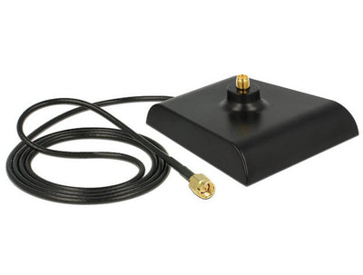 Delock 88973 Antenna Base Sma Plug Sma Jack 1M Black Low Loss — image 1
