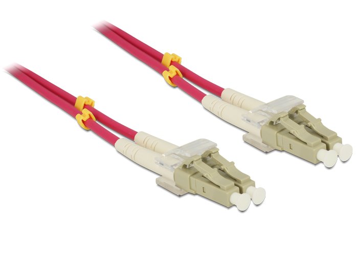 Delock Cable Fibre Optic Lwl Lc - Lc 5.00M Multimode Duplex OM4
