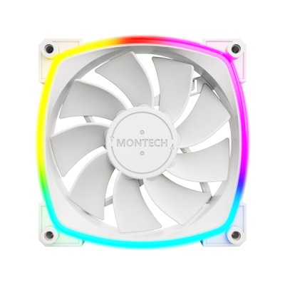 Montech Fan PC RX120 PWM 120X120X25 White 120MM RX120 PWM White — image 1