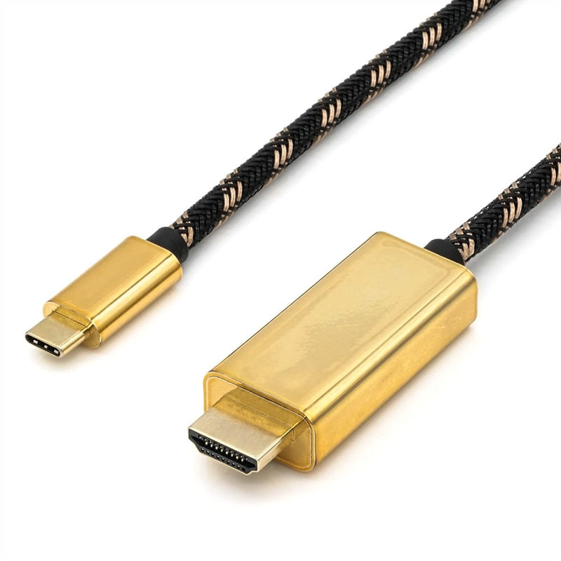 Roline Gold USB Type-c - HDMI Cable Adapter M M, 2M